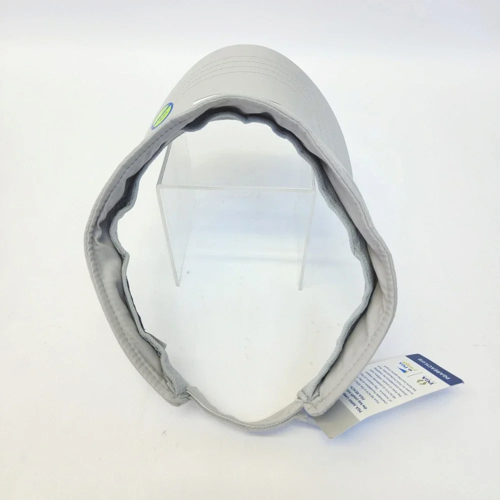 Garb PGA Junior League Golf Visor Adult Gray Adjustable Strap Hat NWT
